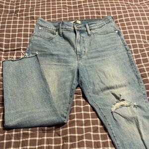 Madewell the perfect vintage crop jeans